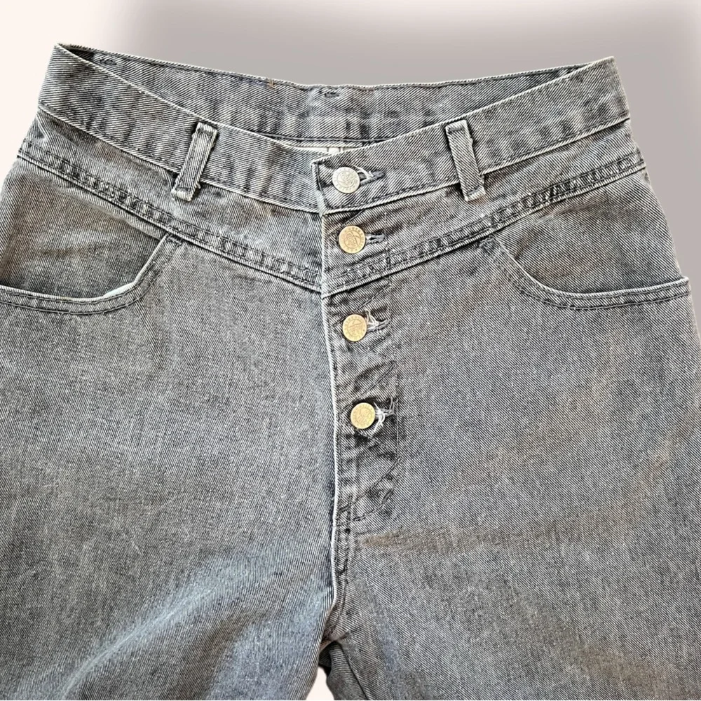 Vintage Whipp Denim, Button Fly Jean, Gray Wash